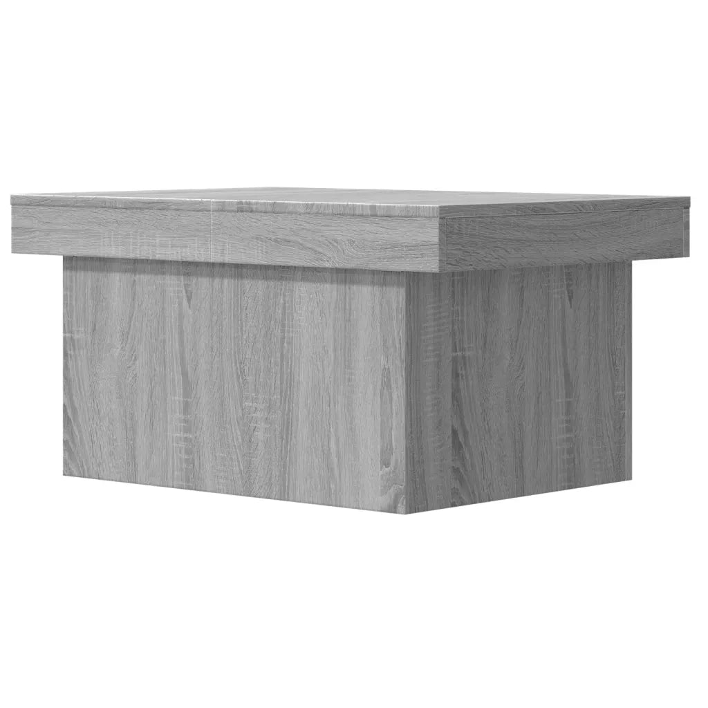 Tavolino da Salotto Grigio Sonoma 80x55x40 cm Legno Multistrato 840868