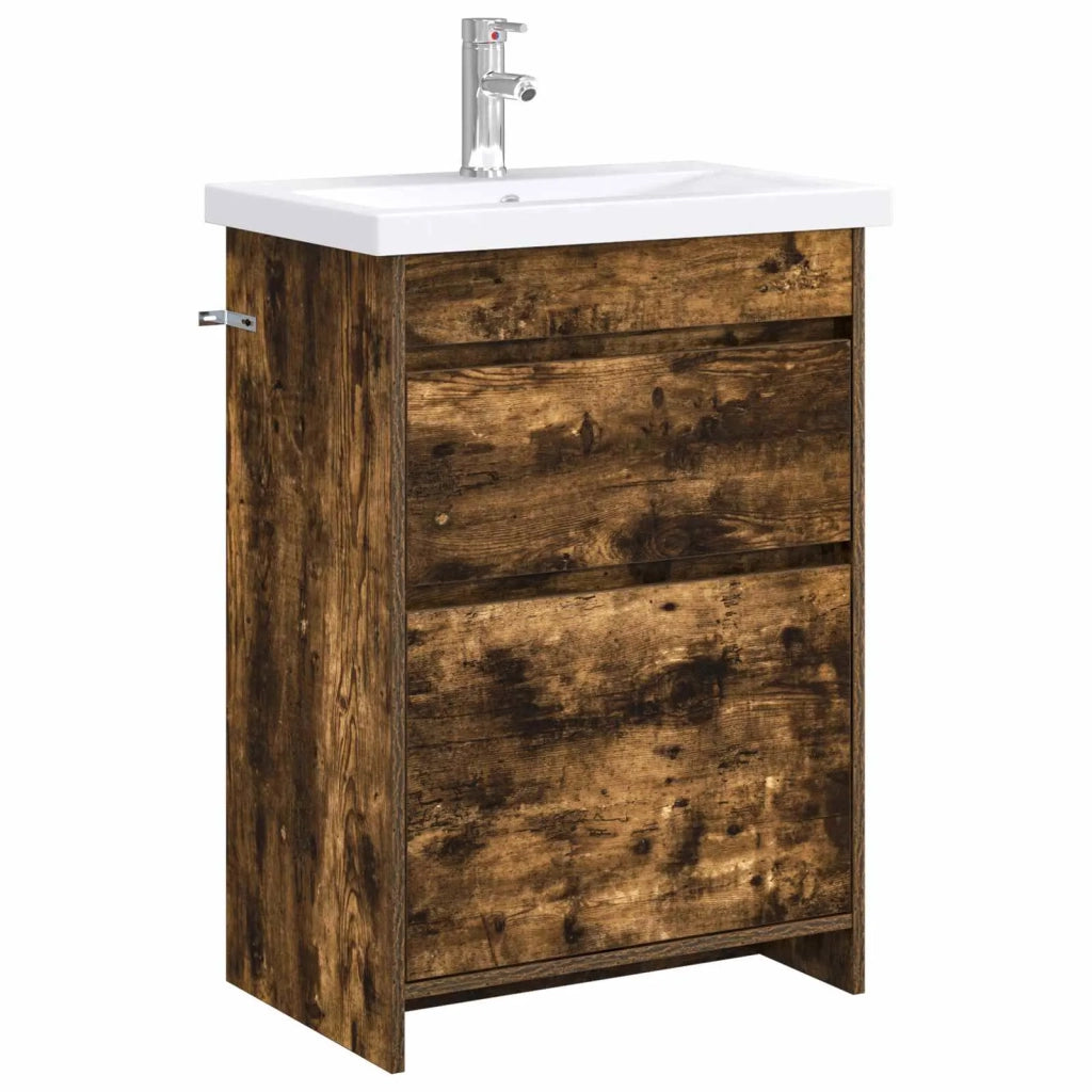 Set di mobili per il bagno Rovere Fumo 61 x 40 x 84,5 cm 3404262