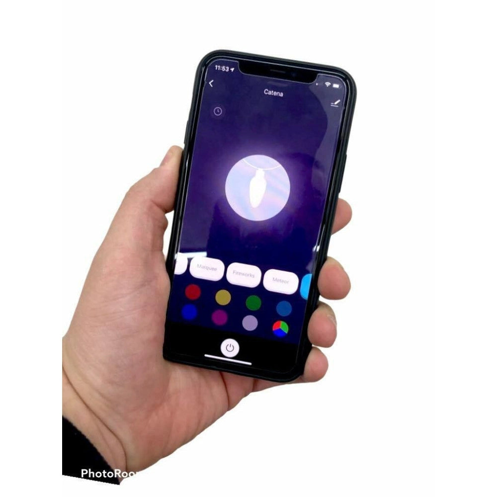 Trade Shop - Catena Luminosa Per Albero Controllo Remoto Tramite App Wifi Smart 180 Led Rgb -