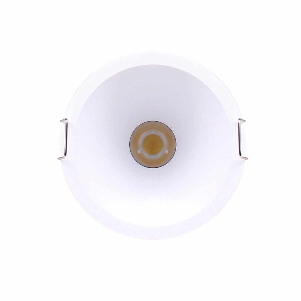 FARETTO LED DA INCASSO 5W ALTA LUMINOSITA' DESIGN MODERNO TONDO IN ALLUMINIO BIANCO - ILLUMINAZIONE EFFICIENTE PER CARTONGESSO