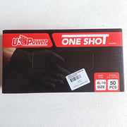 U-power one shot tg. xl / 10 - 50 guanti monouso da lavoro in nitrile nero