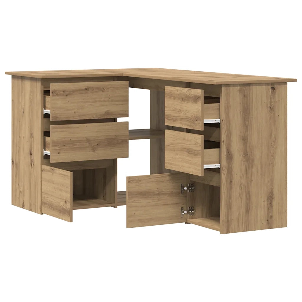 Scrivania Angolo Rovere Artigianale 145x100x76 cm Truciolato 855963