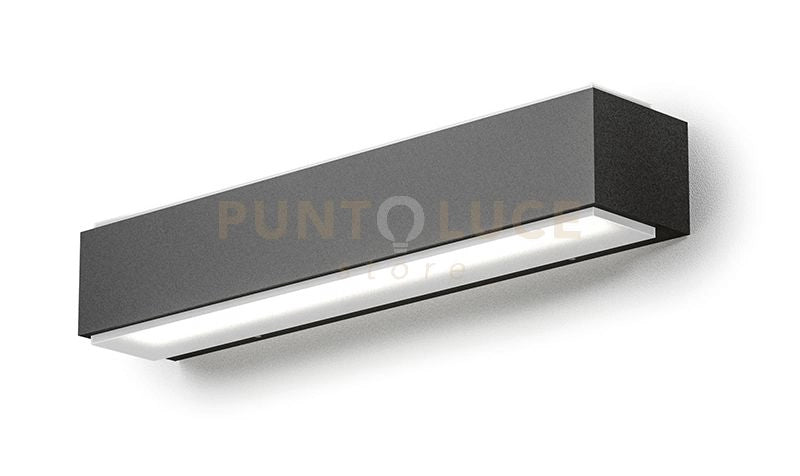 GES963C-  APPLIQUE LED 3000K 919LM 20W ALLUMINIO IP65 GRIGIO ANTRACITE 36CM