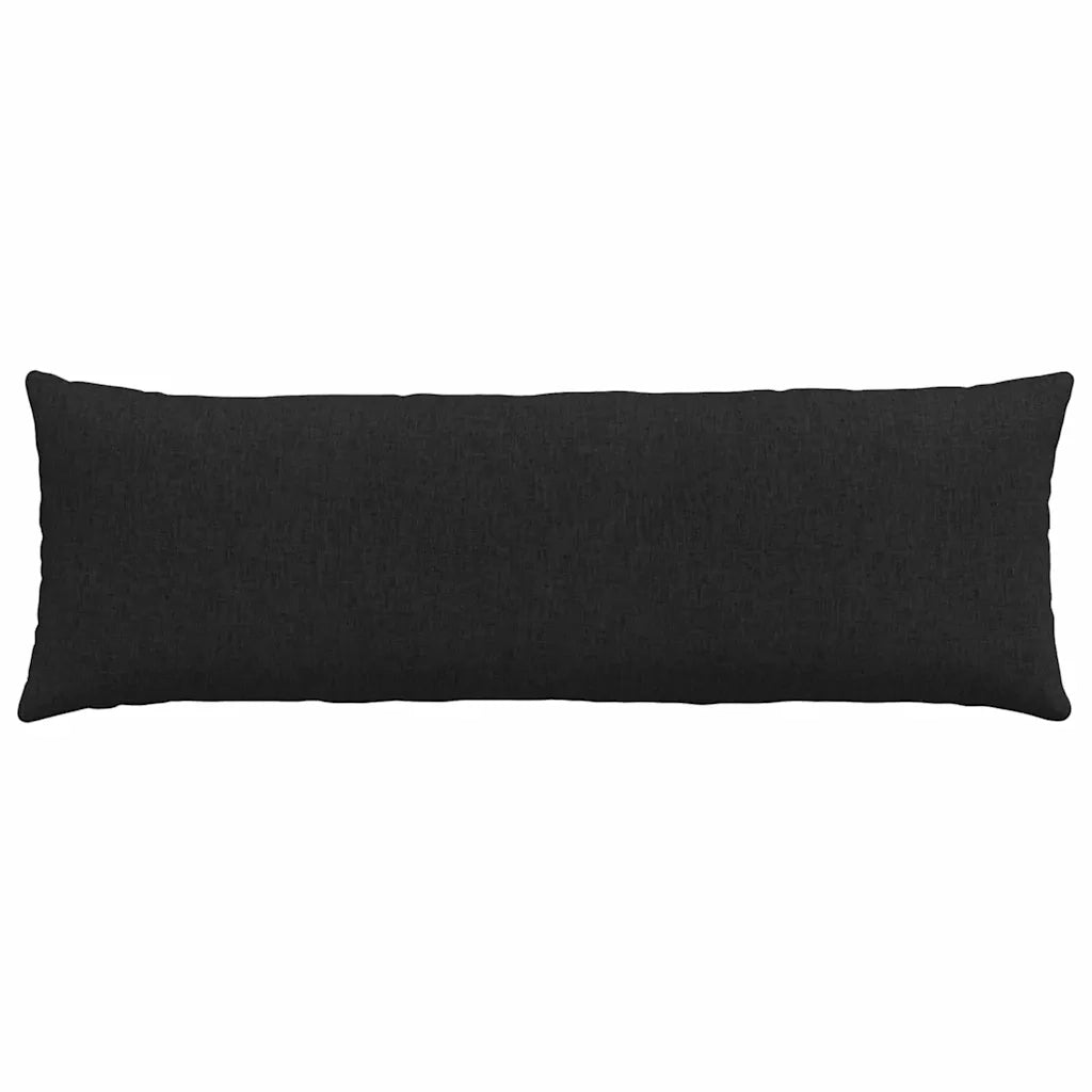 Cuscini da Divano 2 pz | Cuscini per sedie Nero 120 x 40 cm Tessuto