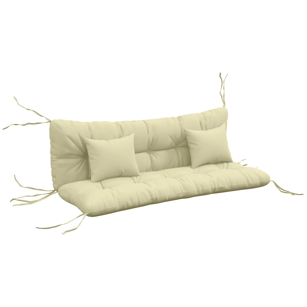 Set di 4 Cuscini da Esterno per Dondolo da Giardino con Seduta Schienale e 2 Cuscini Imbottiti Comodi e Resistenti