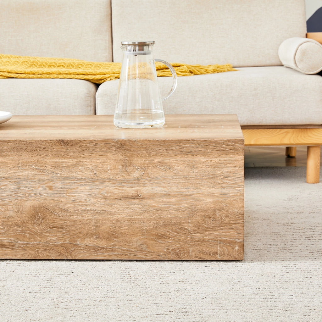 TAVOLINO DA CAFFÈ 90x50x30 cm Effetto legno MDF Colore legno
