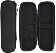 Set di 2 penne in Eva, contenitore nero, impermeabile, contenitore per matite, contenitore, borsa di stoccaggio piccola per stilografica, stilus, contenitore rigido, contenitore per pennelli, contenitore per penna a sfera