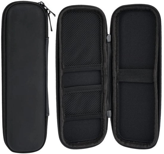 Set di 2 penne in Eva, contenitore nero, impermeabile, contenitore per matite, contenitore, borsa di stoccaggio piccola per stilografica, stilus, contenitore rigido, contenitore per pennelli, contenitore per penna a sfera