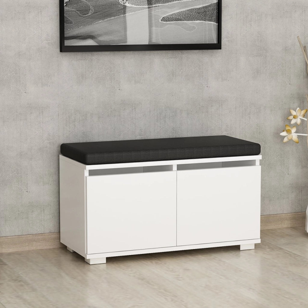 Scarpiera in legno "Drago" - 80 x 35 x 42 cm - Bianco