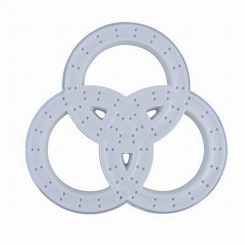 Trade Shop - Soffione Per Doccia Bagno 3 Anelli In Abs Miscelatore Doccetta Multigetto 87514 -