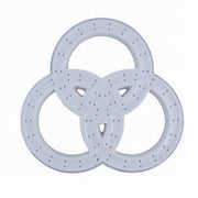 Trade Shop - Soffione Per Doccia Bagno 3 Anelli In Abs Miscelatore Doccetta Multigetto 87514 -