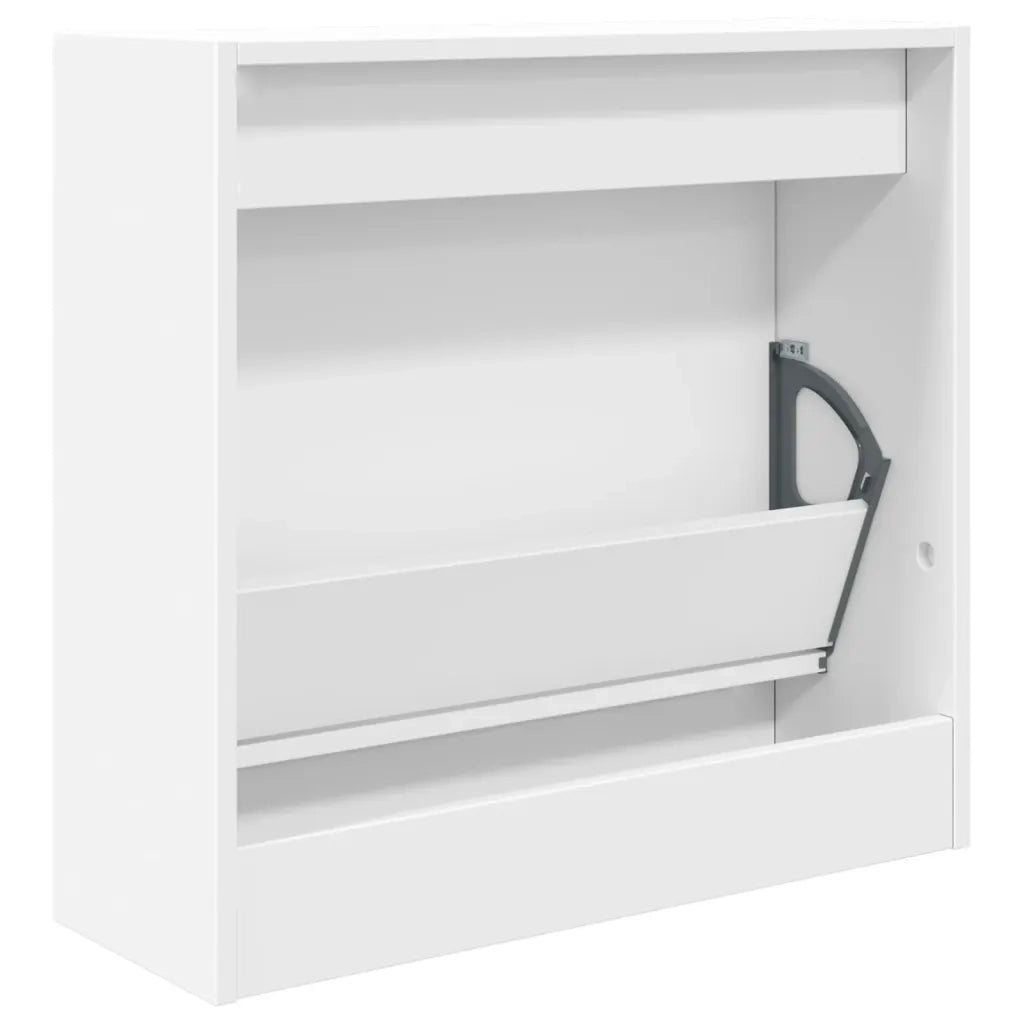 Scarpiera Bianca 60x21x57 cm in Legno Multistrato 839882