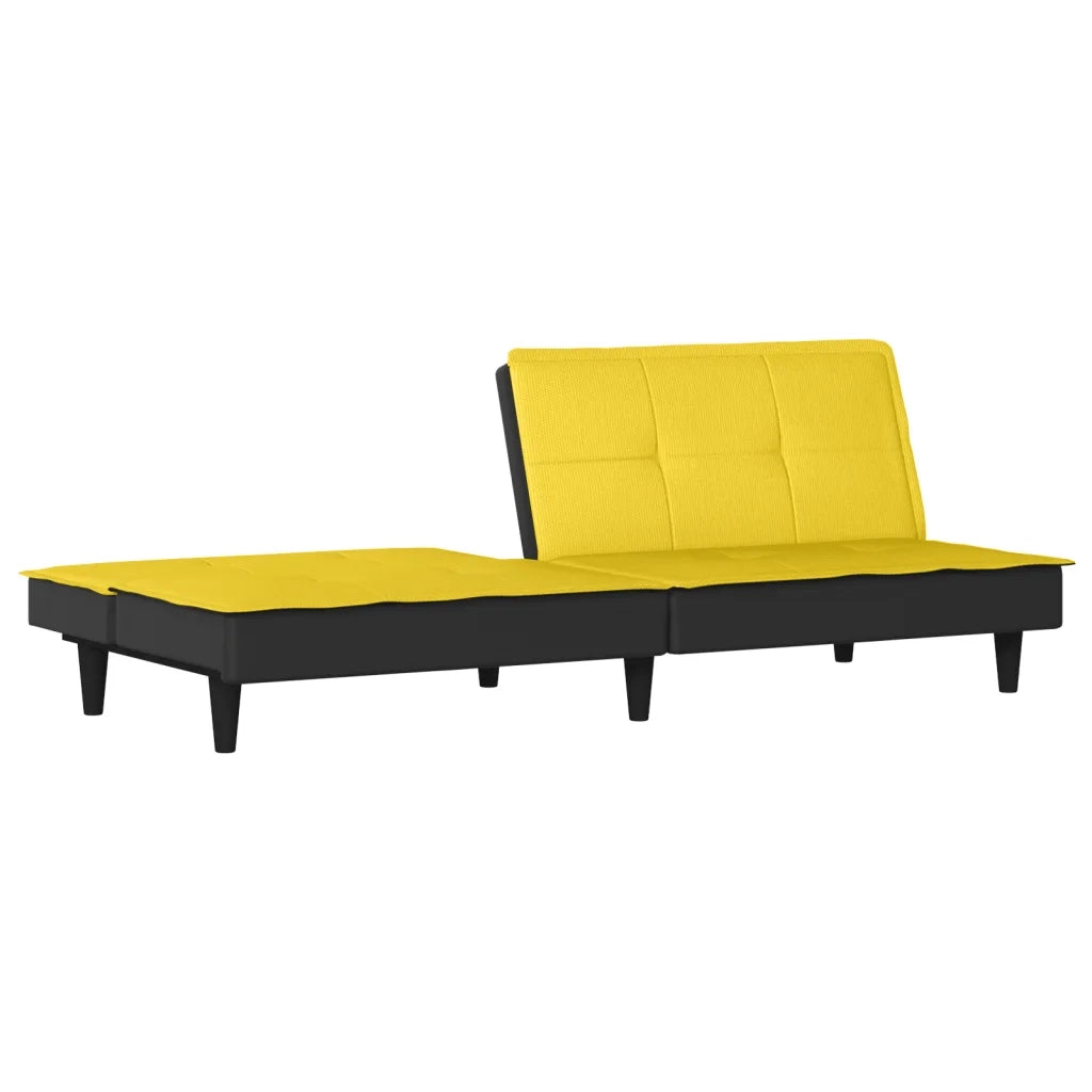 Divano letto-Sofa Letto-Daybed Giallo Chiaro in Tessuto 959015