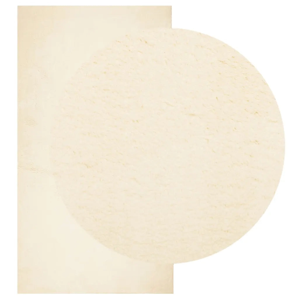 Tappeto a Pelo Corto HUARTE Morbido e Lavabile Crema 60x110 cmcod mxl 133928