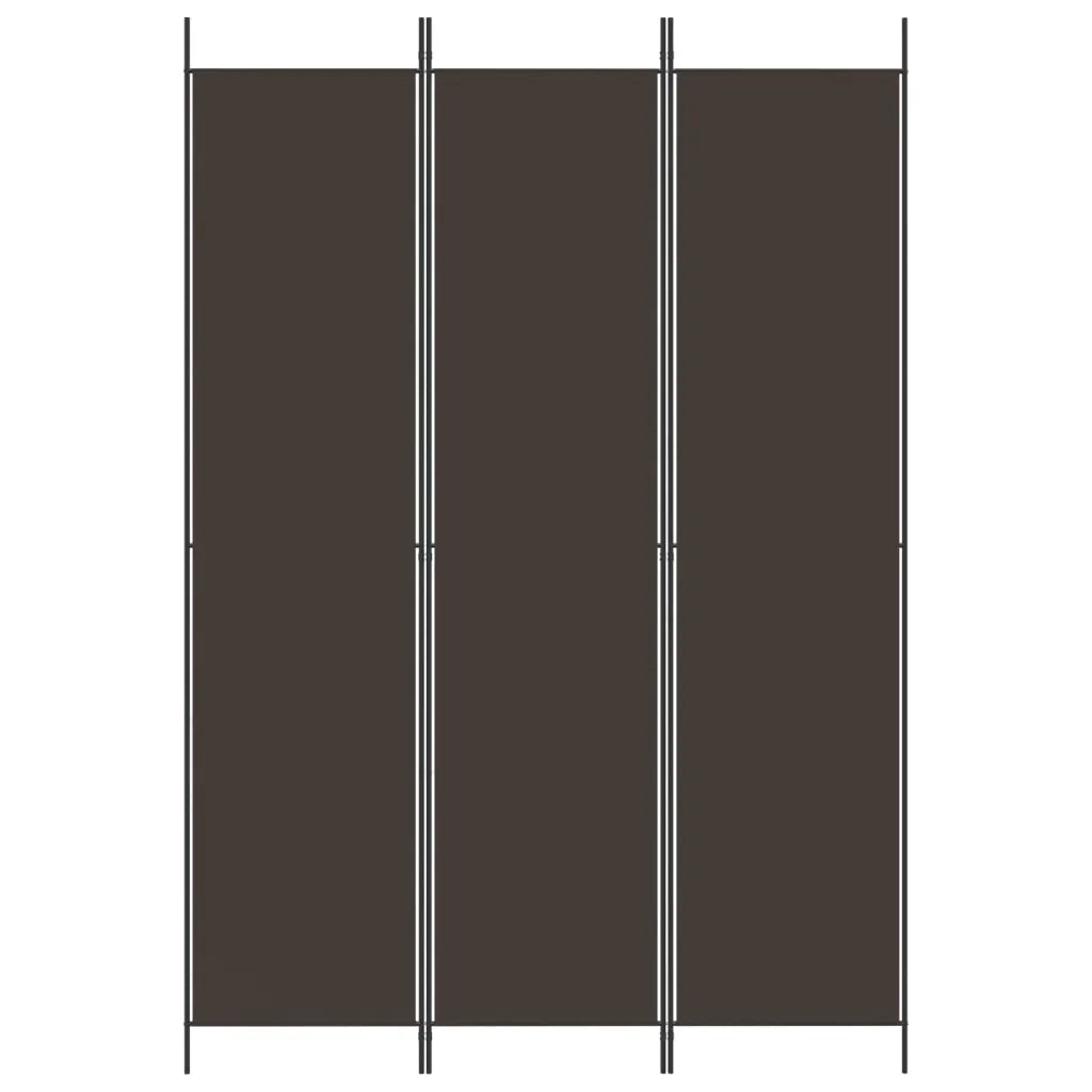 Divisorio a 3 Pannelli Marrone 150x220 cm in Tessutocod mxl 130882