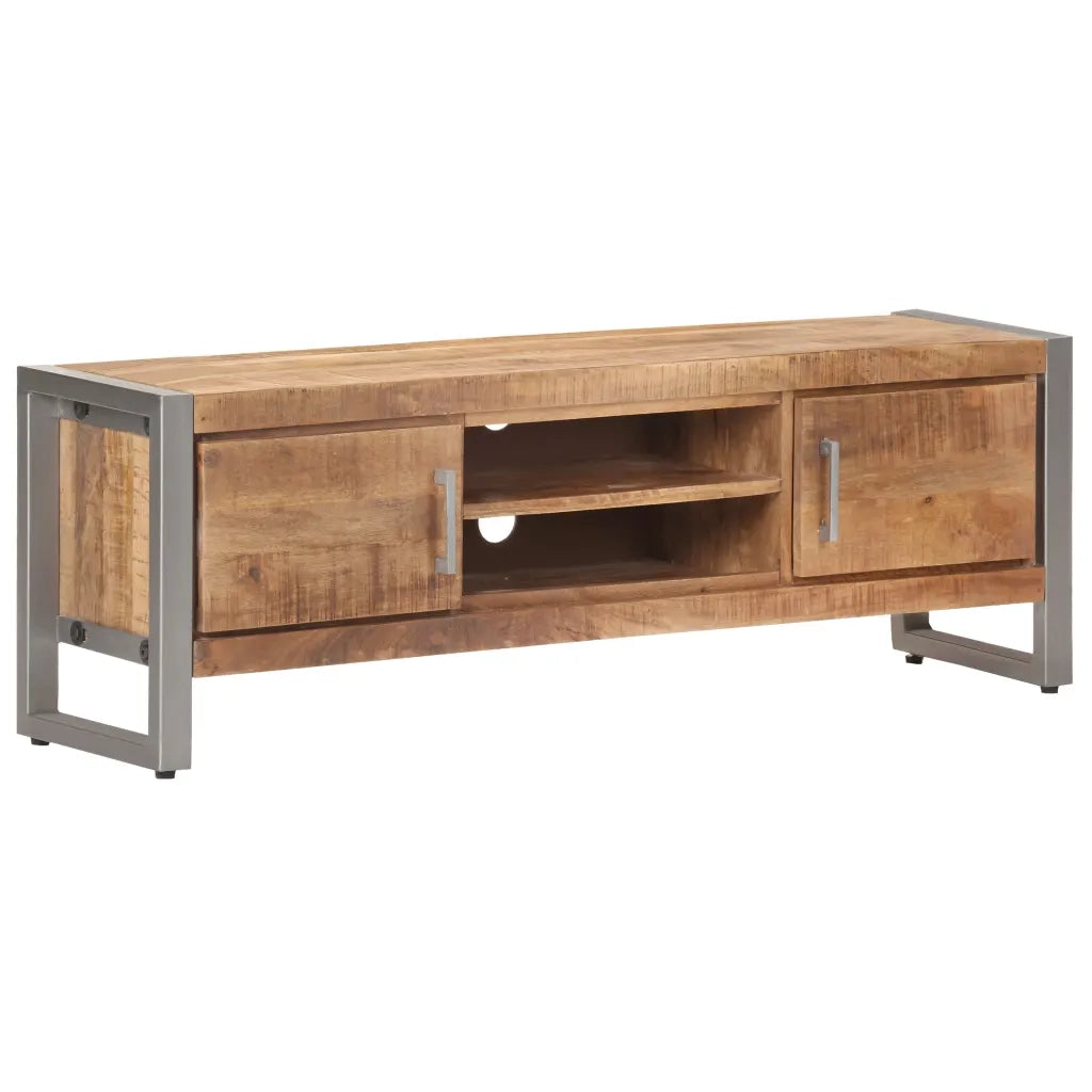 Mobile Porta TV 120x30x40 cm in Legno di Mango Grezzo cod mxl 21519