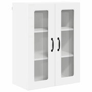 Moderno mobile da cucina a parete con pratico spazio di archiviazione 60 x 31 x 80 cm in legno ingegnerizzato bianco 02_0054428