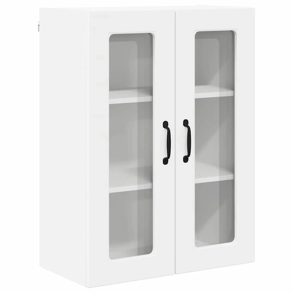 Moderno mobile da cucina a parete con pratico spazio di archiviazione 60 x 31 x 80 cm in legno ingegnerizzato bianco 02_0054428
