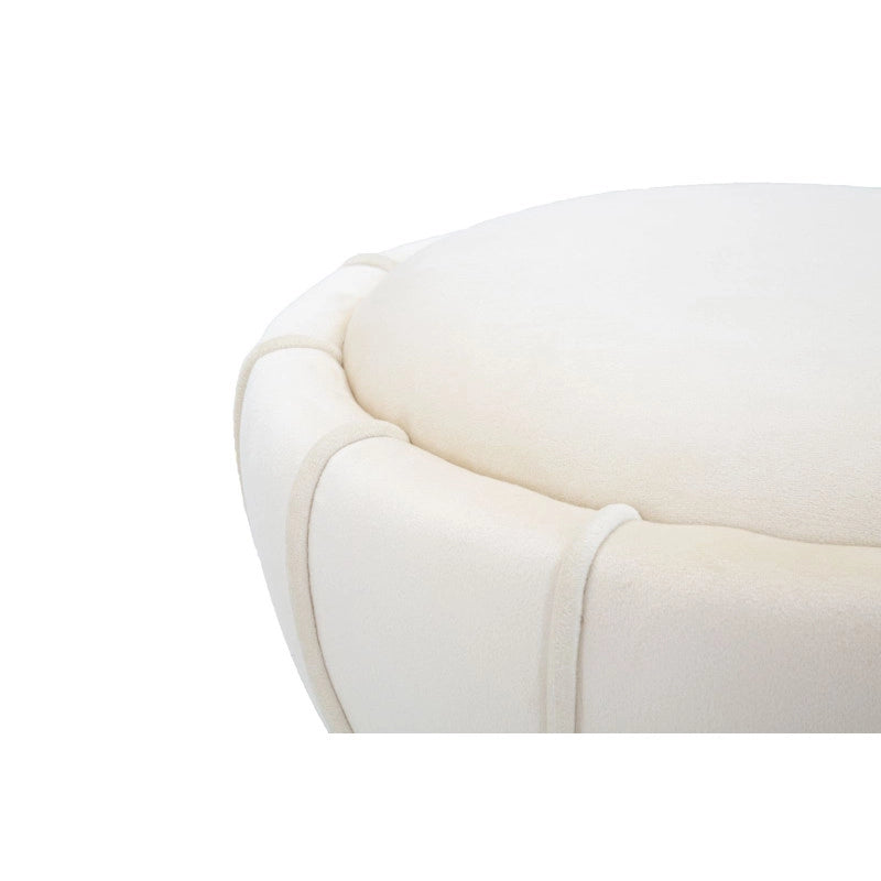 Sgabello Flower Cm Crema cm ø 40x44