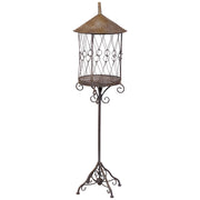 Gabbia decorativa in metallo marrone D45,72x168,91h cm