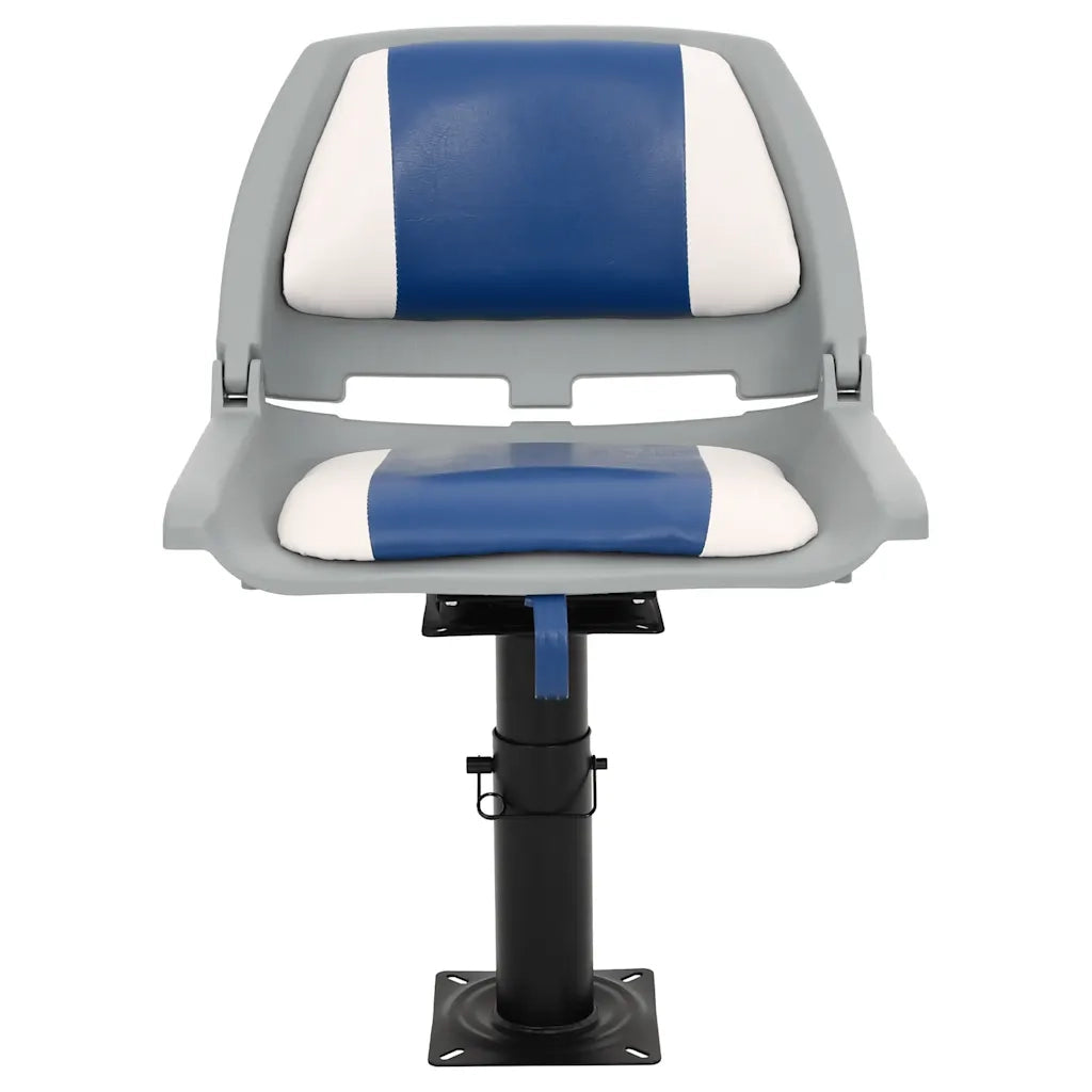 vidaXL Sedile per Barca con Supporto Altezza Regolabile Girevole 360°