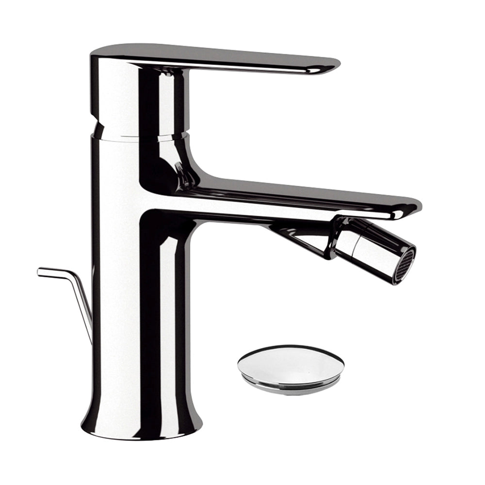 Set miscelatori vasca esterno lavabo e bidet in ottone cromato linea Armonia