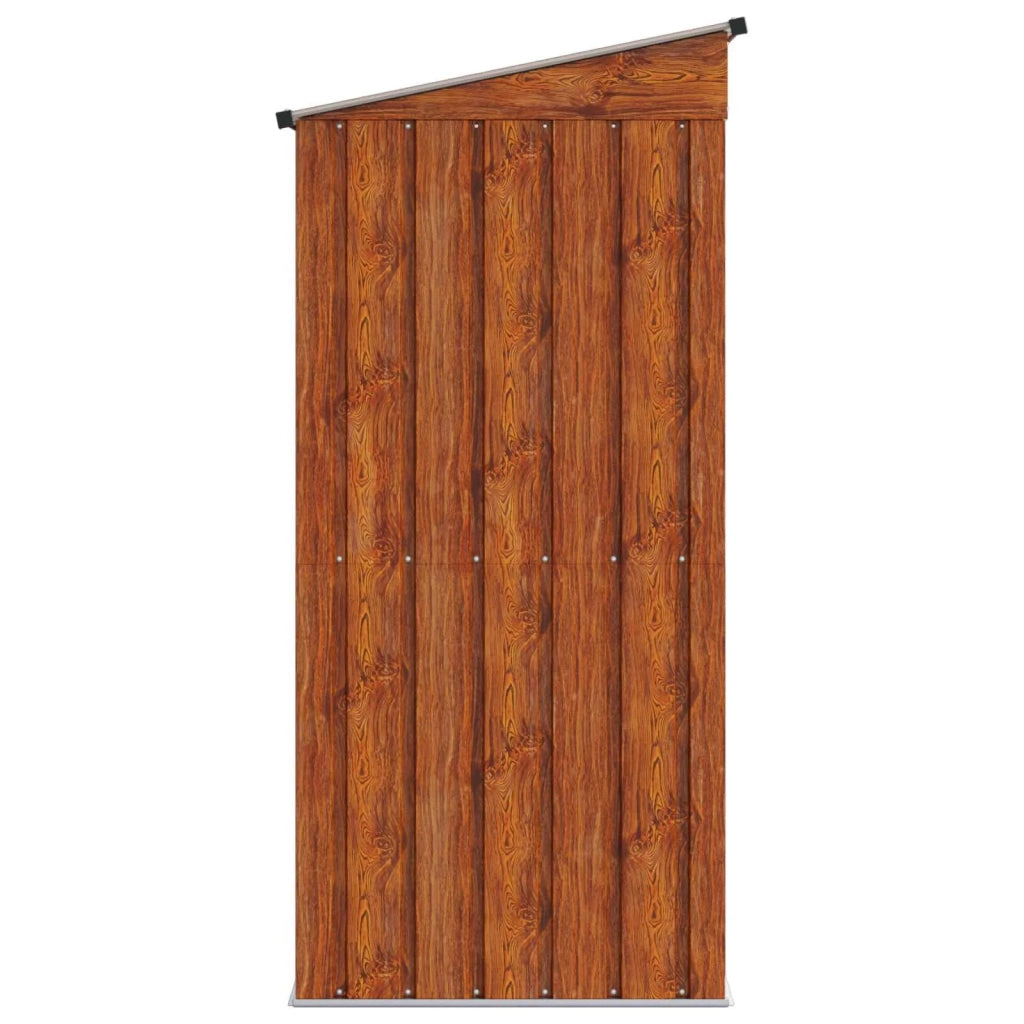 Casette da giardino Marrone 137 x 81 x 180 cm Metallo