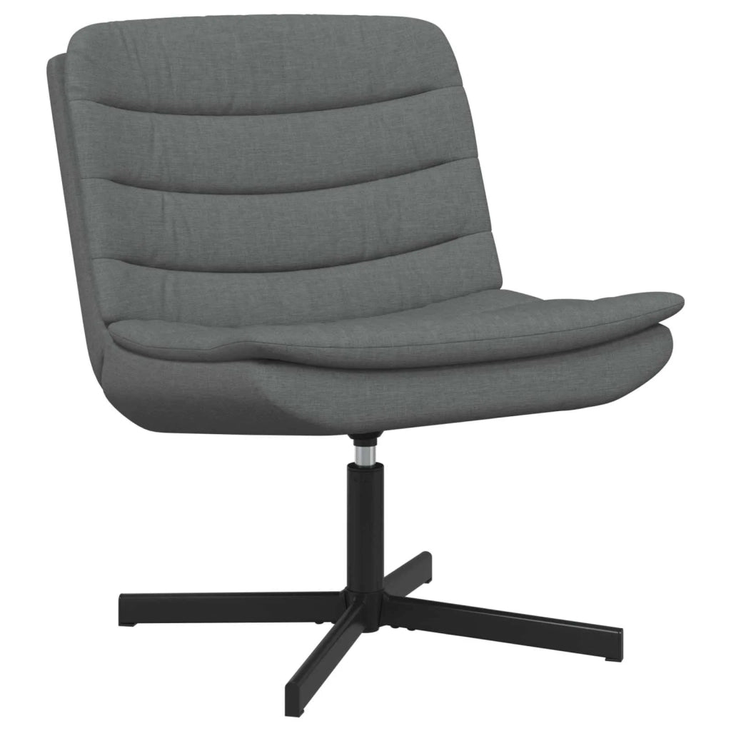 Sedia girevole Grigio scuro 63 x 75 x 76 cm Tessuto 42007351