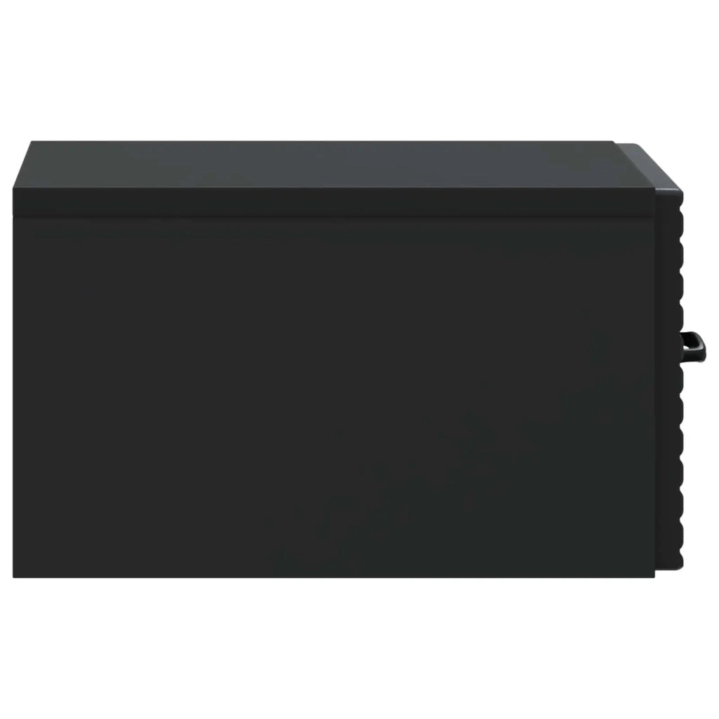 Mobiletto da notte a muro 2 pcs Nero 34,5 x 33 x 20 cm