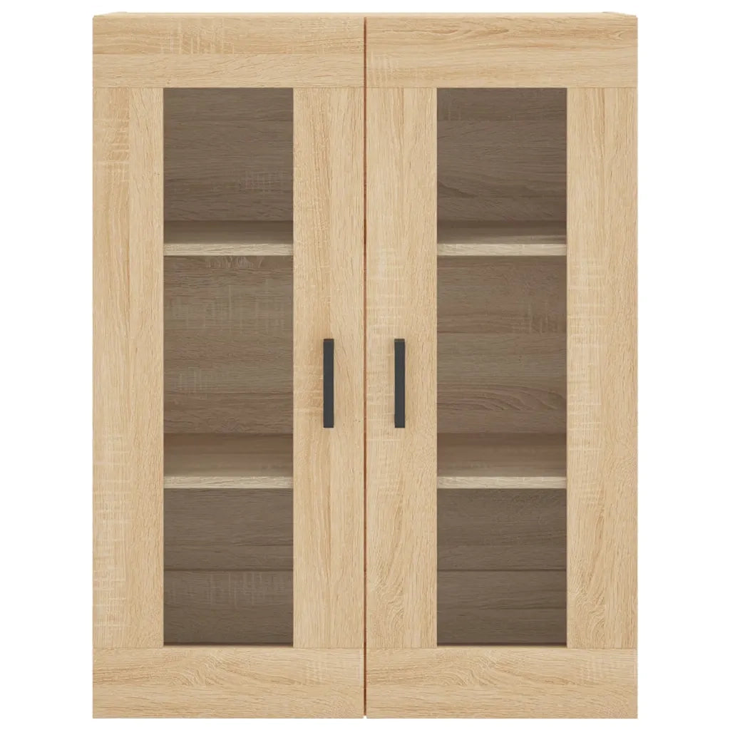 Armadietti a Parete 2 pz Rovere Sonoma in Legno Multistrato 3197940