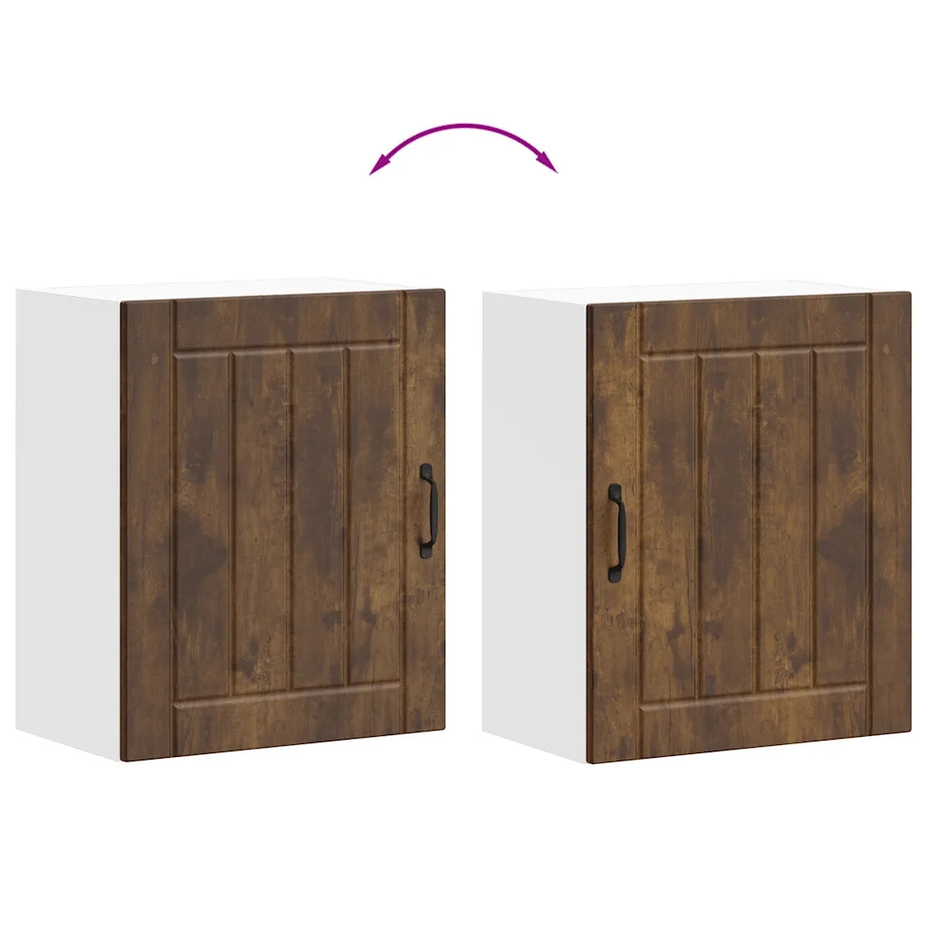 Pensile da Cucina Lucca Rovere Fumo in Legno Multistrato