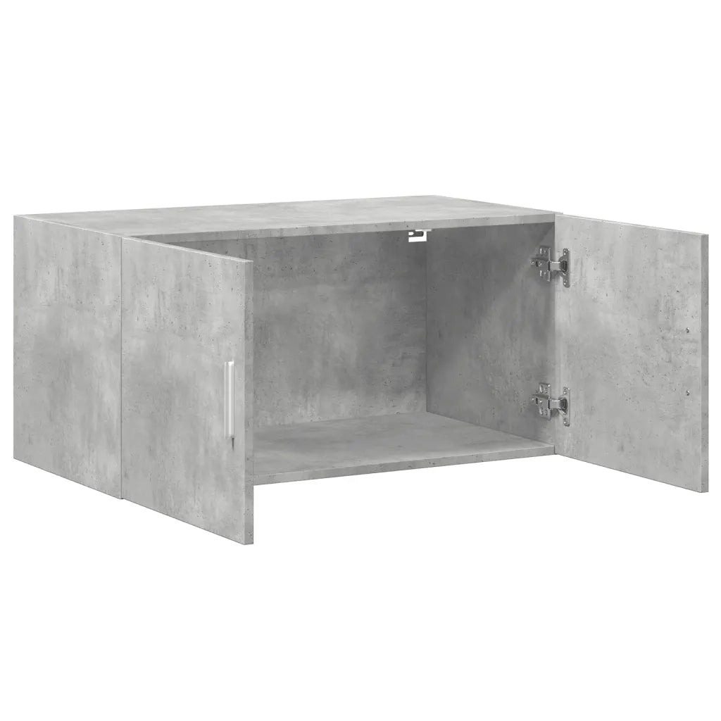 vidaXL Mobile a Parete Grigio Cemento 80x42,5x40 cm Legno Multistrato