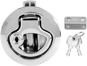 Chiusura di sicurezza per porte - Slot per chiusura di sicurezza - Rivestimento anti-corrosione - Zinco - Funzione di chiusura - Chiavi - Installazione facile - Adatto per pannelli di porta da 1-10 mm - Chiusura di sicurezza.