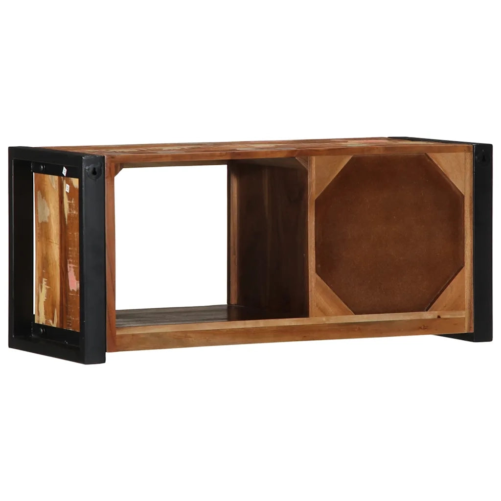 vidaXL Mobile Porta TV 80x30x35 cm in Legno Massello di Recupero