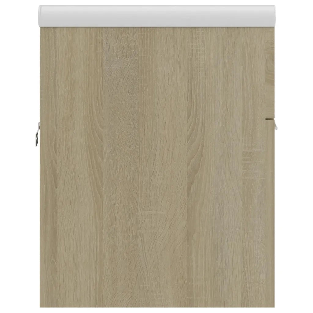 Mobile Bagno con Lavabo Integrato Rovere Sonoma in Truciolato 3070841