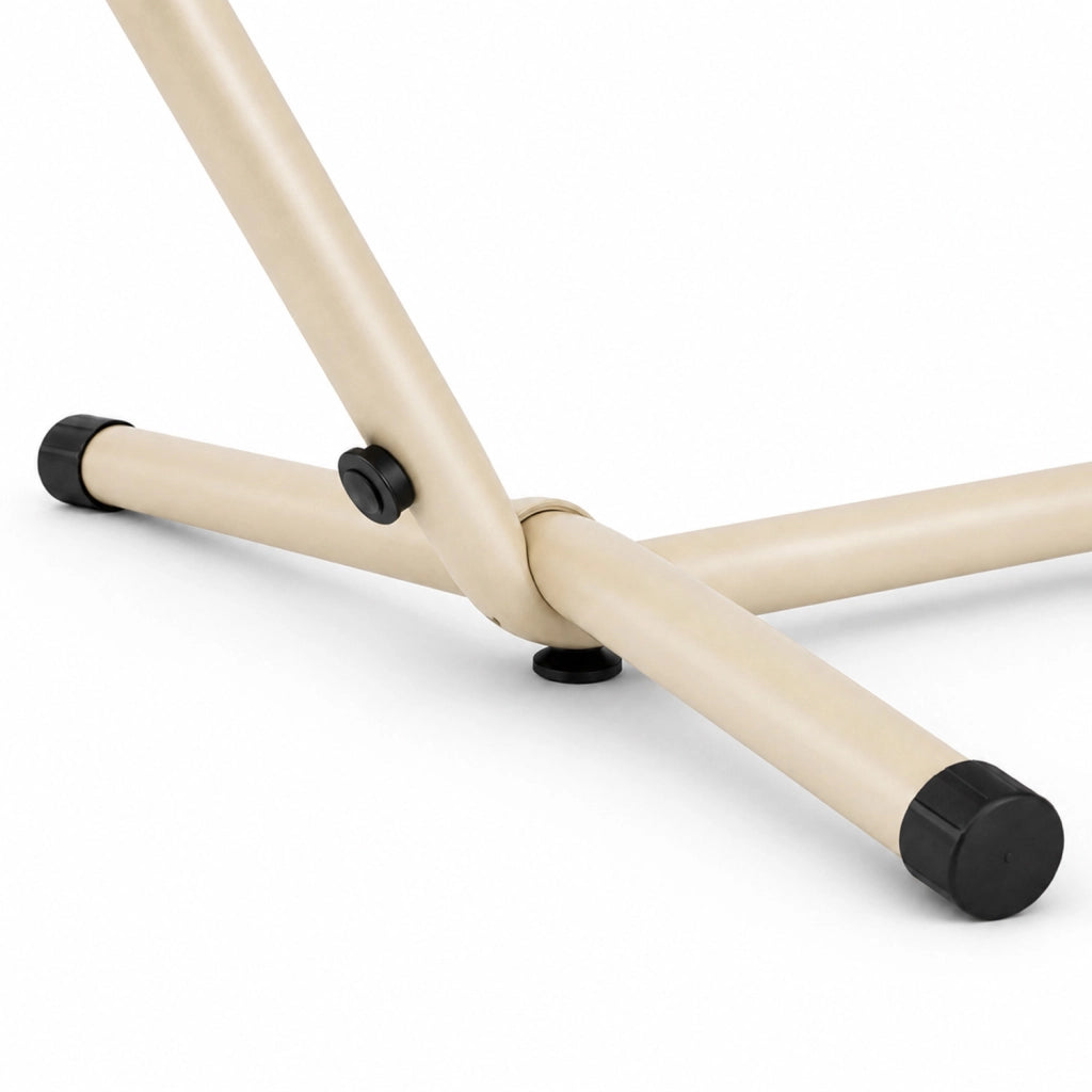 Amaca Da Giardino Con Struttura In Acciaio Beige Portata 200 Kg Altezza Regolabile Con Telo In Cotone Resistente Amaca Brasiliana Per Esterno Terrazzo Piscina E Balcone Con Borsa 265 x 110 x 100 Cm Beige