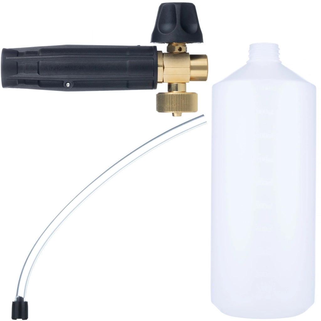 Pistola Schiumogena S0301 1000ml – Ugello 1,23mm | Max Pressione 220bar | Compatibile con Idropulitrici G1/4F