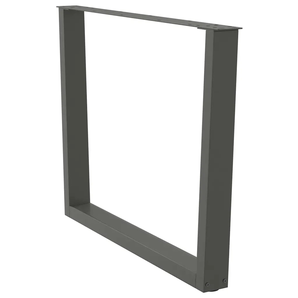 Gambe per tavolo da pranzo a forma di V 2 pz Antracite 100x(72-73,3) cm Acciaio