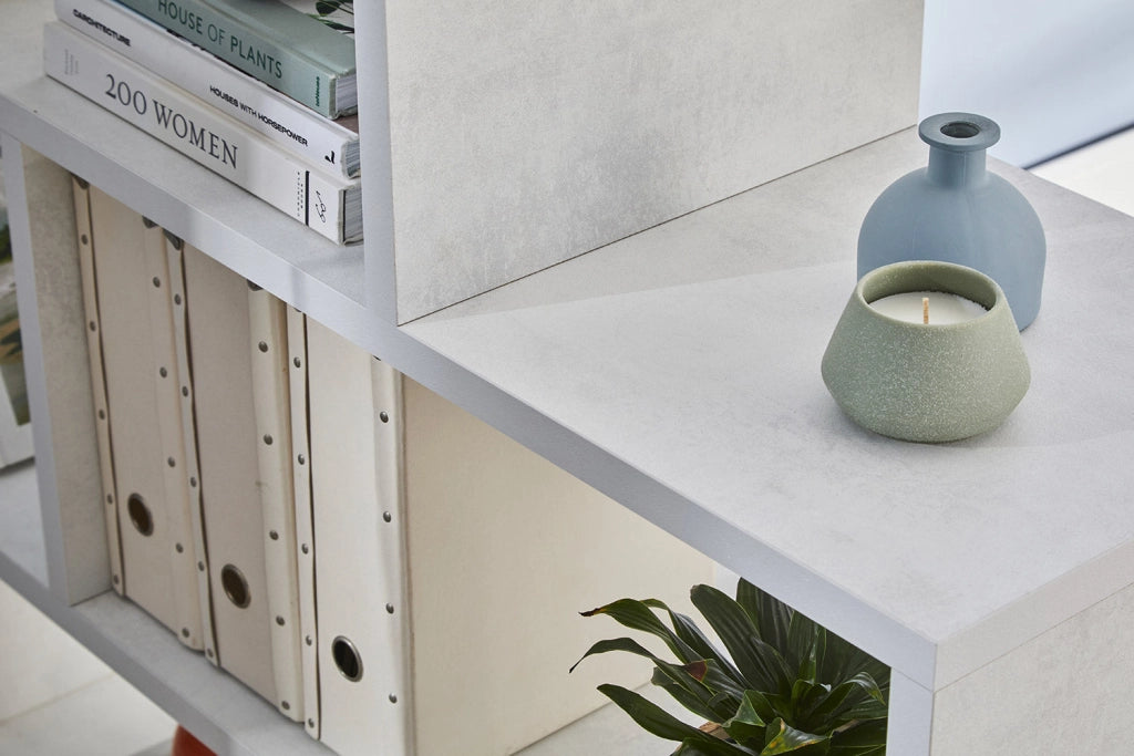 Libreria a Scala 4 Ripiani 150x144x38 cm Ossido Bianco