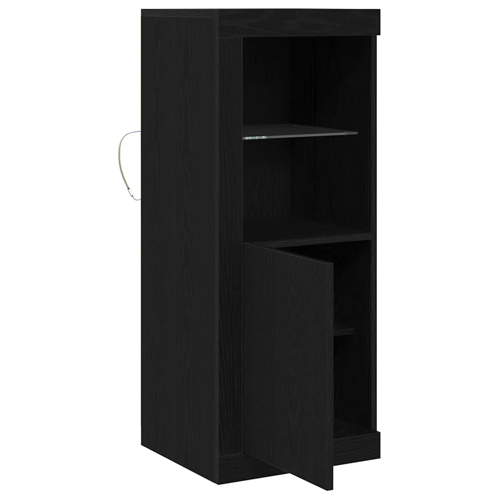 Credenza-Buffet-Armadio da cucina Nero 41 x 37 x 100 cm Legno multistrato