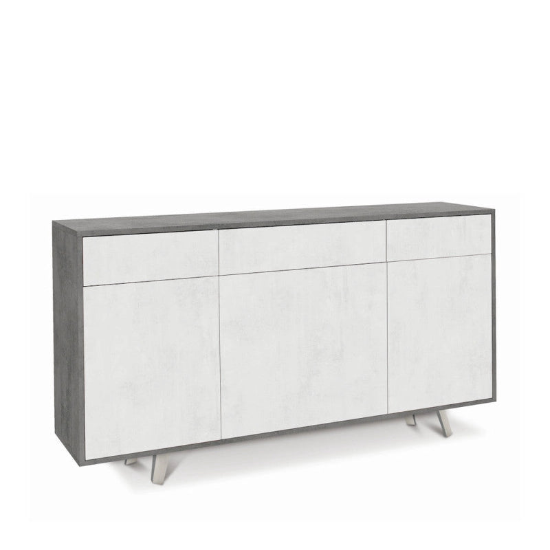 Mobile 3 Ante 3 Cassetti Kit Cemento cm 164x41x92h - Sarmog