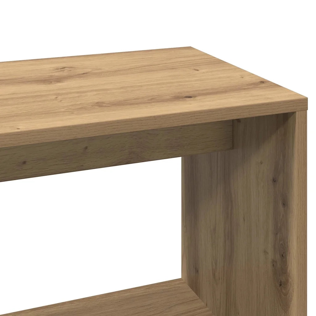 Scrivania Angolo Rovere Artigianale 200,5x50x76 cm Truciolato