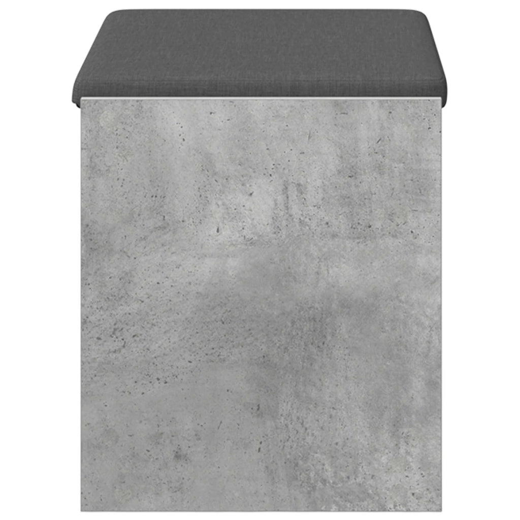 Panca per ingresso con cuscino Grigio Cemento 63 x 38 x 45 cm 891571
