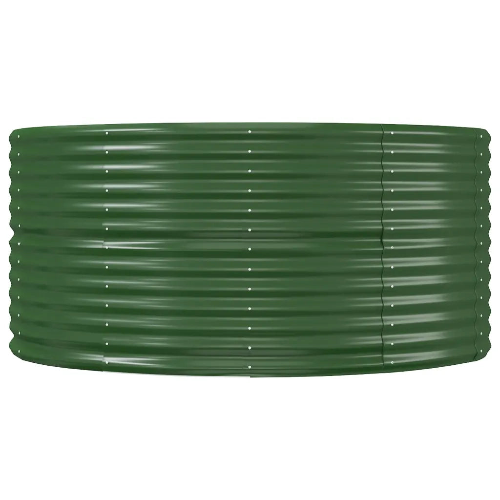 Fioriera Giardino Verde 291x140x68 Acciaio Verniciato a Polvere