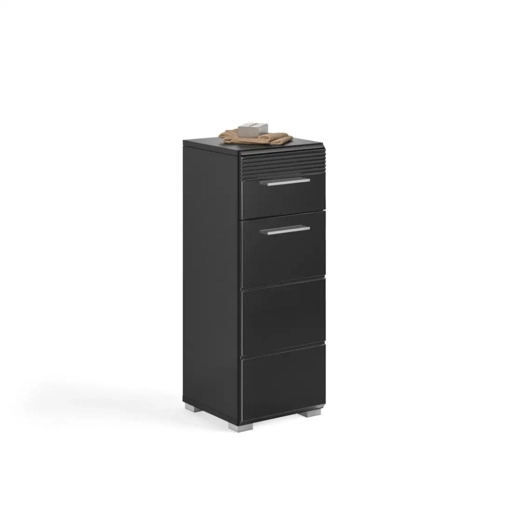 Colonna da bagno a metà – Nero lucido – KLEANKIN