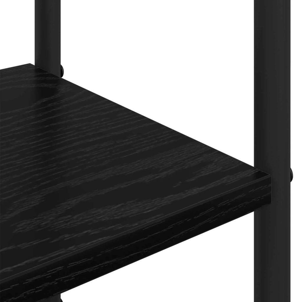 Appendiabiti con panca per scarpe Rovere Nero 8012044