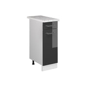 Vicco Mobiletto base per cucina Antracite lucido 30 cm , PL Marmo