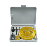 Set di 13 punte circolari da 19-127 mm per cartongesso, legno, PVC 17 pezzi