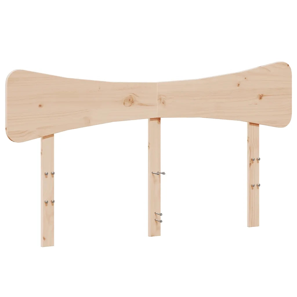 Letto matrimoniale | Letto per adulti | Giroletto senza Materasso 120x190 cm in Legno Massello di Pino