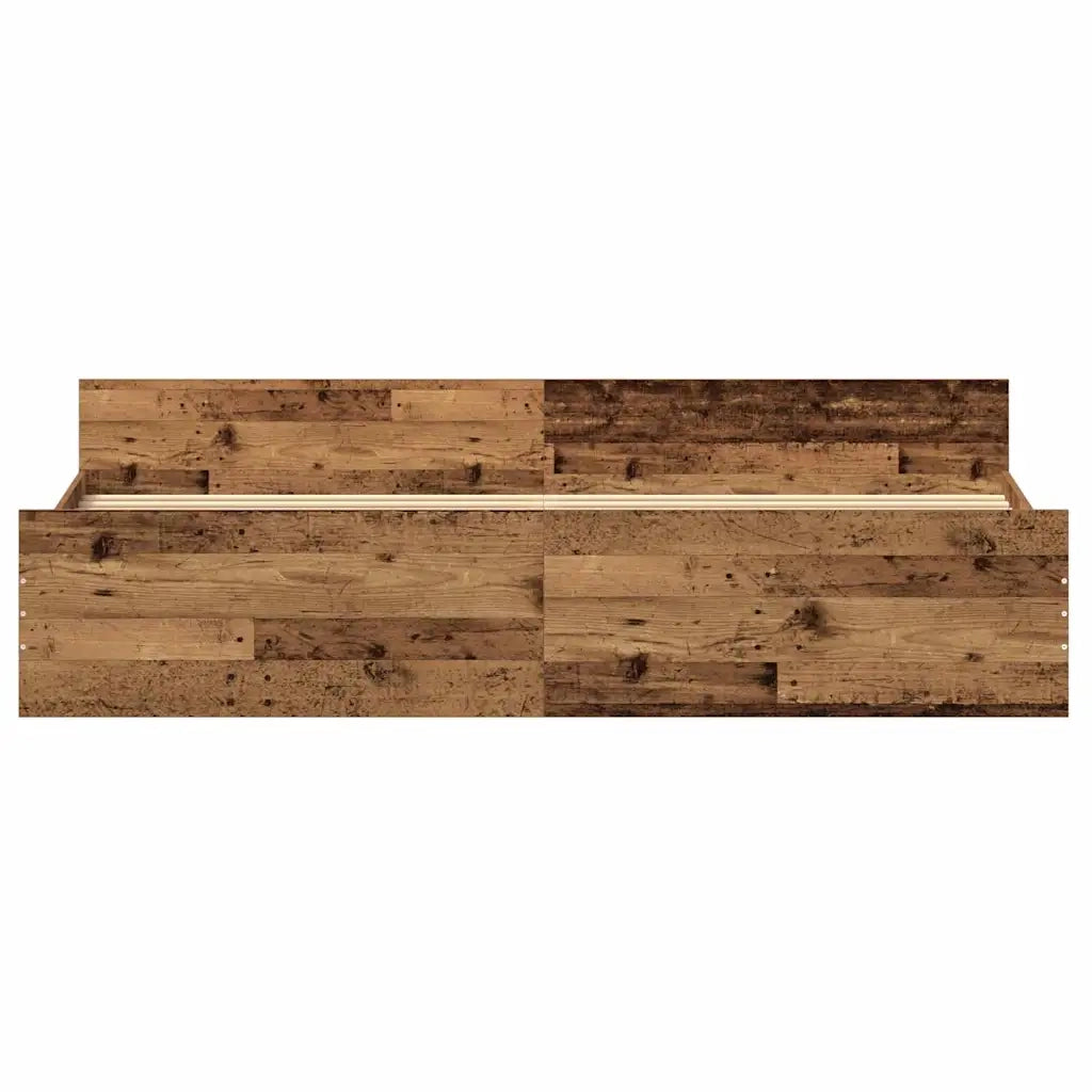 Struttura del letto-Giroletto Legno vecchio 203 x 203 x 50 cm